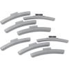 imageCKAuto MC Style Zinc Coated 025oz 05oz 075oz 10oz Clip on Wheel Weights Assortments 25PcsStyle Total 100PcsBoxold gray