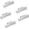 imageCKAuto MC Style Zinc Coated 025oz 05oz 075oz 10oz Clip on Wheel Weights Assortments 25PcsStyle Total 100PcsBoxupgraded gray