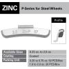 imageCKAuto P Series Zinc Clip on Wheel Weights 15oz 32oz Coated 25PcsBox Fit for Steel Wheelupgraded gray