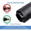 imageCKAuto Tire Valve Stem Caps Black 4 pcsPack Anodized Aluminum Tire Valve Cap Set Corrosion Resistant Universal Stem Covers for Cars Trucks Motorcycles SUVs and BikesBlack