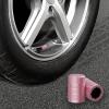 imageCKAuto Tire Valve Stem Caps Black 4 pcsPack Anodized Aluminum Tire Valve Cap Set Corrosion Resistant Universal Stem Covers for Cars Trucks Motorcycles SUVs and BikesPink