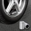 imageCKAuto Tire Valve Stem Caps Silver 10 pcsPack Anodized Aluminum Tire Cap Set Corrosion Resistant Universal Stem Covers for Cars Trucks Motorcycles SUVs and BikesSilver