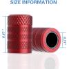 imageCKAuto Tire Valve Stem Caps Silver 10 pcsPack Anodized Aluminum Tire Cap Set Corrosion Resistant Universal Stem Covers for Cars Trucks Motorcycles SUVs and BikesRed
