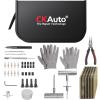 imageCKAuto Tire Plug Repair Kit Heavy Duty Car Emergency Tool Kit for Flat Tire Puncture Repair 80 Pcs Value Pack Tire Patch Kit fit for Autos Cars Motorcycles Trucks RVs etc