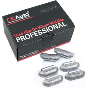imageCKAuto 20oz P200 Lead Clip on Wheel Weights Uncoated 25PcsBox10oz