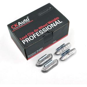 imageCKAuto 20oz P200 Lead Clip on Wheel Weights Uncoated 25PcsBox125oz