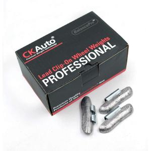 imageCKAuto 20oz P200 Lead Clip on Wheel Weights Uncoated 25PcsBox15oz