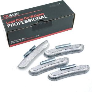 imageCKAuto 20oz P200 Lead Clip on Wheel Weights Uncoated 25PcsBox175oz