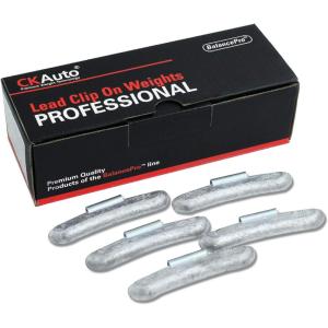 imageCKAuto 20oz P200 Lead Clip on Wheel Weights Uncoated 25PcsBox225oz