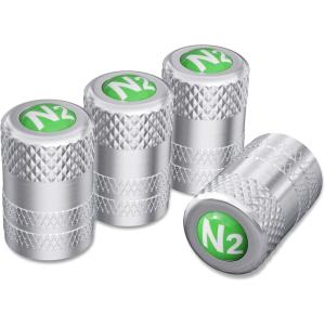 imageCKAuto American Flag Valve Stem Caps Aluminum USA Tire Valve Caps Universal Dust Proof Stem Covers for Cars Trucks Bikes Motorcycles Bicycles Corrosion Resistant 4 PackRedSilverN2