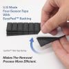 imageCKAuto 12oz Trapezium Adhesive Stick on Wheel WeightsEasyPeel Tape 72ozBox US Quality144pcs Blackblack
