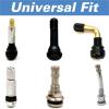 imageCKAuto 4 Pcs Anodized Aluminum Tire Valve Caps and 4 Pcs American Flag Valve Stem Caps Bundle