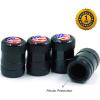 imageCKAuto 4 Pcs Anodized Aluminum Tire Valve Caps and 4 Pcs American Flag Valve Stem Caps Bundle
