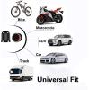 imageCKAuto Black 4 pcs Anodized Aluminum Tire Valve Cap Set with 50 Pcs Black Plastic Valve Stem Caps