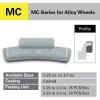 imageCKAuto MCSeries Coated 175oz Lead Clip on Wheel Weights 25PcsBox250oz