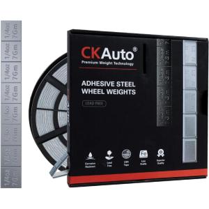 imageCKAuto 025oz Adhesive Stick on Wheel Weights Grey Stick on Roll Wheel Weights 5 kgs 11 lbRoll 715pcs OE Qualitygray