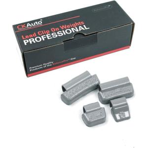 imageCKAuto MCSeries Coated 175oz Lead Clip on Wheel Weights 25PcsBox025oz10oz