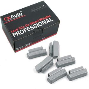 imageCKAuto MCSeries Coated 175oz Lead Clip on Wheel Weights 25PcsBox10oz