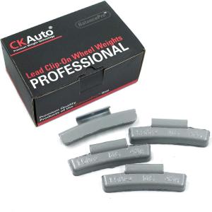 imageCKAuto MCSeries Coated 175oz Lead Clip on Wheel Weights 25PcsBox15oz