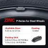 imageCKAuto P Series Zinc Clip on Wheel Weights 075oz 14oz 50PcsBox Fit for Steel Wheel Coated Blackblack