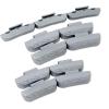 imageCKAuto P Series Zinc Clip on Wheel Weights 075oz 14oz 50PcsBox Fit for Steel Wheel Coated Blackgray
