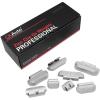 imageCKAuto P Series Zinc Clip on Wheel Weights 075oz 14oz 50PcsBox Fit for Steel Wheel Coated Blackupgraded gray