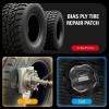 imageCKAuto Bias Tire Repair Patch Kit Heavy Duty Tire Plug Repair Kit Flat for Trucks Bus Agricultural Vehicles Trailer Tractor Dia 5310quot135MM 10Pcs